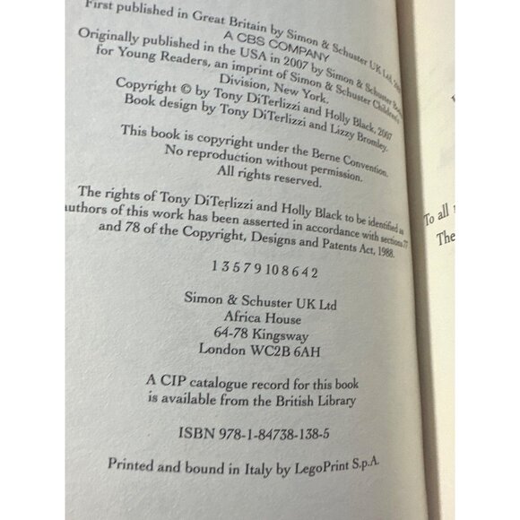 Beyond The Spiderwick Chronicles The Nixie's Song Fairies Kids Hardcover Clean - Picture 3 of 7